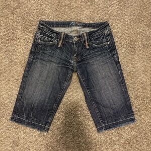 Miss Me Dark Blue Denim Shorts